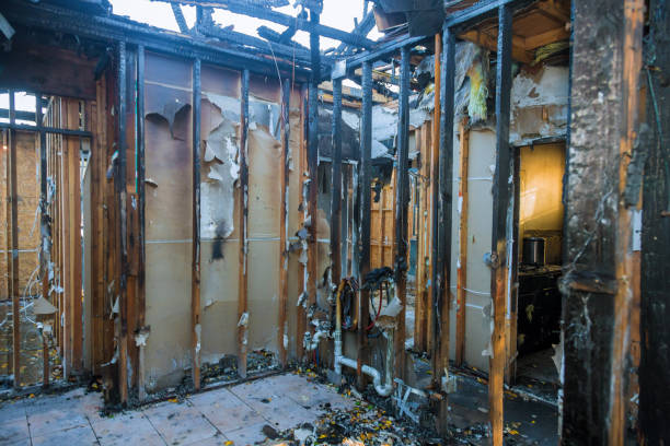 Professional Fire Damage Restoration technician working in Rocky Mount, NC